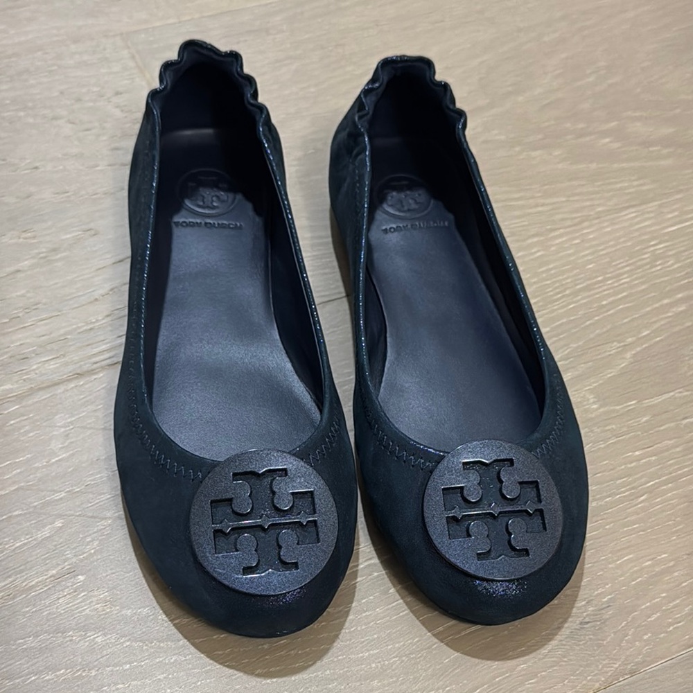 Tory Burch Black Ballet Flats